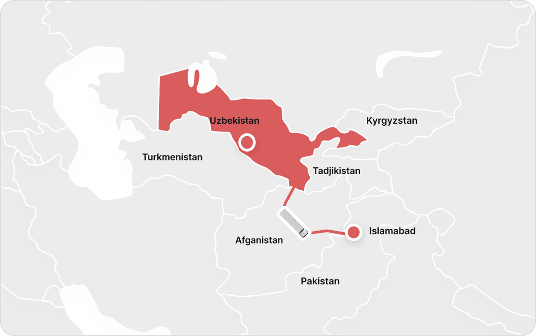 If we import from Uzbekistan to Pakistan – what is the port you use?